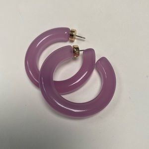 🍐2 for $30🍐 Purple Acrylic Hoop Earrings